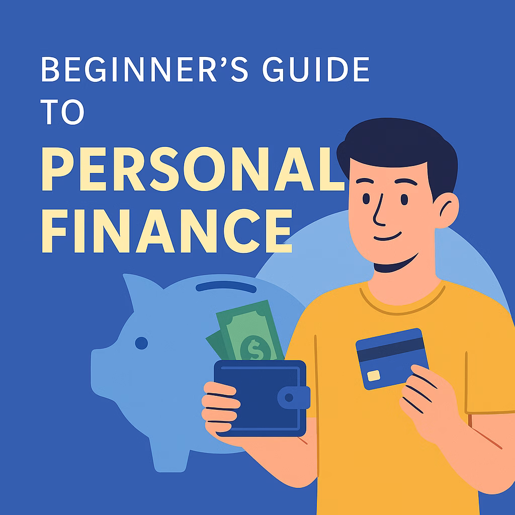 Flat-style digital illustration showing a person organizing a budget chart with graphs and financial icons, representing smart personal budgeting.